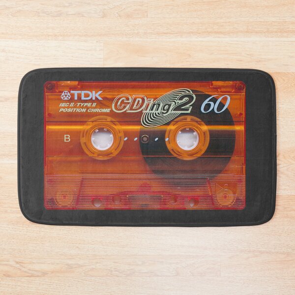 Item preview, Vintage Orange Cassette: Retro TDK Chrome Design designed and sold by Unfound Gem.