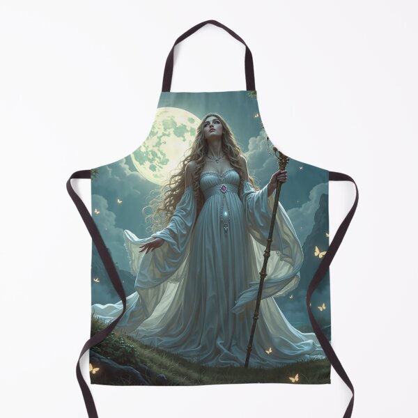 Item preview, A serene figure draped in flowing silver silks designed and sold by Giuseppe Cammino.