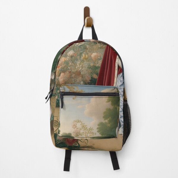 Item preview, Royal portrait vintage European monarch walking through a garden of flowers designed and sold by Vintage Designs +.