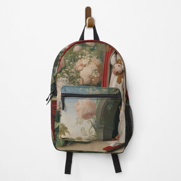 Item preview, Royal portrait vintage European monarch walking through a garden of flowers designed and sold by Vintage Designs +.