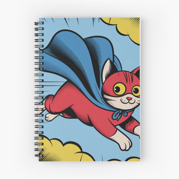 Item preview, Purr-fect Hero – Superhero Cat in Action designed and sold by joanwatson45.