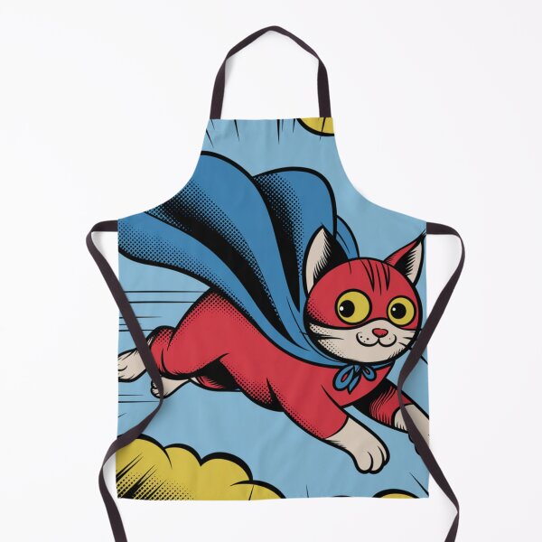 Item preview, Purr-fect Hero – Superhero Cat in Action designed and sold by joanwatson45.