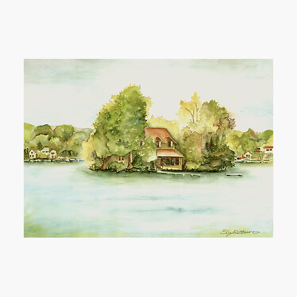 Nickel Island, Big Cedar Lake, Wisconsin Photographic Print