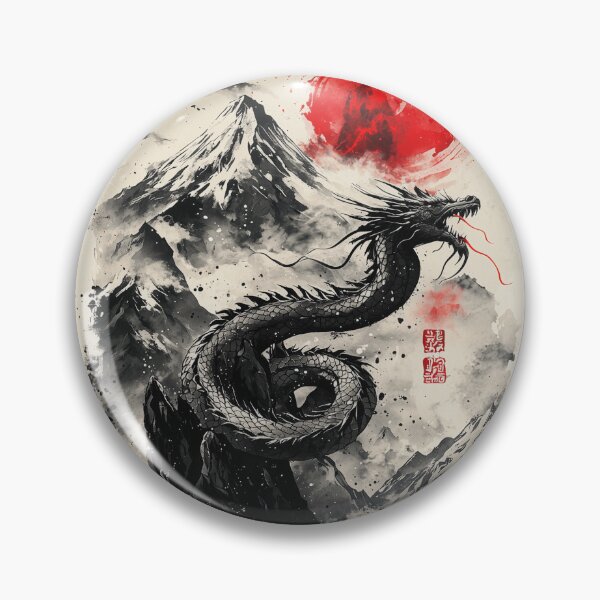 Item preview, Mystical dragon coiled around a Mountain peak designed and sold by SetMyHeart.
