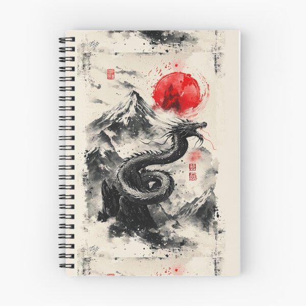 Item preview, Mystical dragon coiled around a Mountain peak designed and sold by SetMyHeart.
