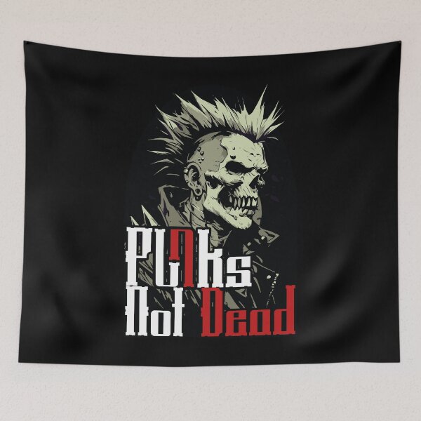 Item preview, Punks Not Dead – Skull Mohawk Punk Rocker Artwork designed and sold by SRZT.