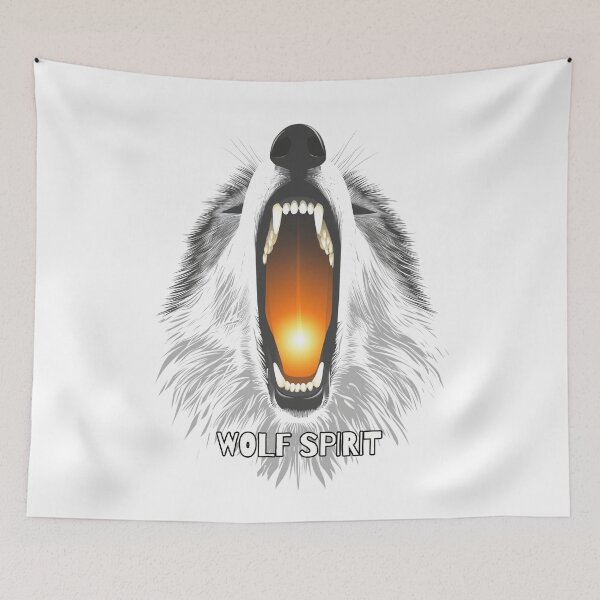 Item preview, Wolf Spirit. Howling Animal. Text Version designed and sold by Shoot-The-Moon.