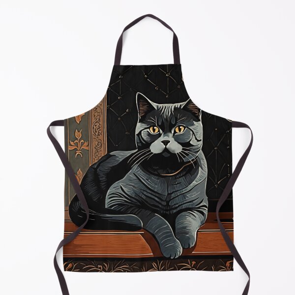 Item preview, Vintage Cat Art: Blue Cat in a Gothic Setting | Animal Art | Gothic Art | Cat Art | Vintage Cat Illustration designed and sold by UnhingedBird.
