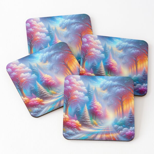 Item preview, Colorful Path in a Rainbow Forest  designed and sold by M-Y-A-R-T-.