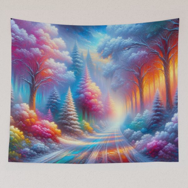 Item preview, Colorful Path in a Rainbow Forest  designed and sold by M-Y-A-R-T-.