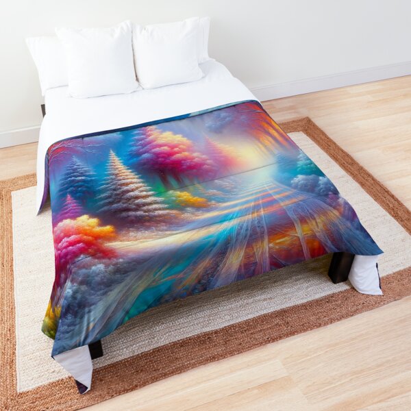 Item preview, Colorful Path in a Rainbow Forest  designed and sold by M-Y-A-R-T-.