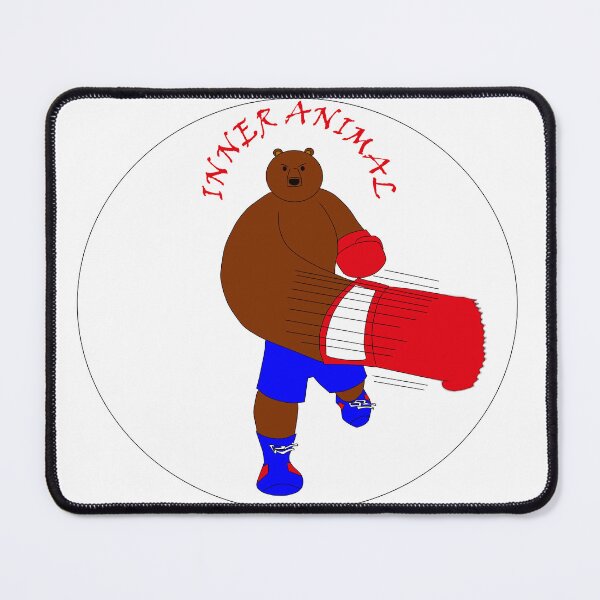 Item preview, Boxing Bear Inner Animal designed and sold by RedEyeWolf.