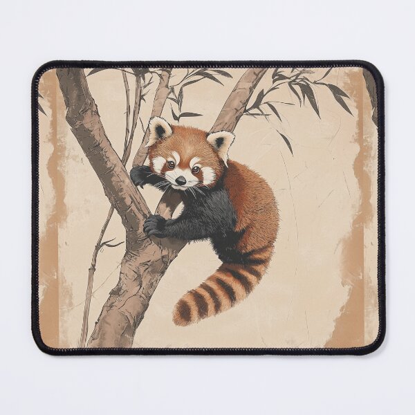 Item preview, Red Panda climbing a tree designed and sold by SetMyHeart.