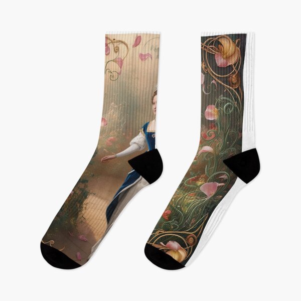 Item preview,  Royal portrait vintage European monarch walking through a garden of flowers designed and sold by Vintage Designs +.