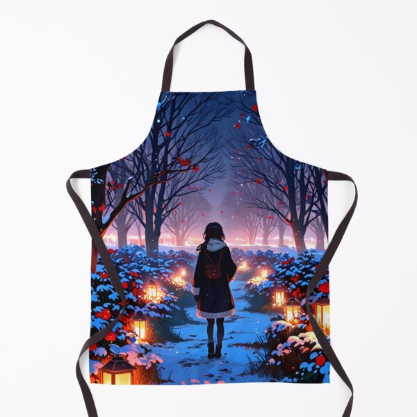 Item preview, Cool Anime Girl in Winter | 4K Anime Wallpaper designed and sold by typoinspired.