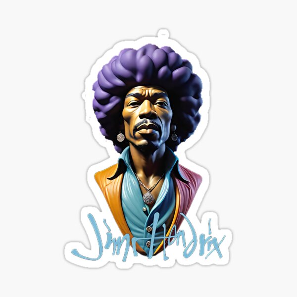 Artikel-Vorschau von Jimi Hendrix, designt und verkauft von Misalign Design Atelier.