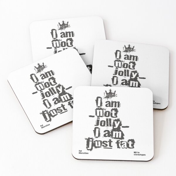 Item preview, Not Jolly, Just Fat – Grunge Fat Liberation Design designed and sold by Laurent-Art.
