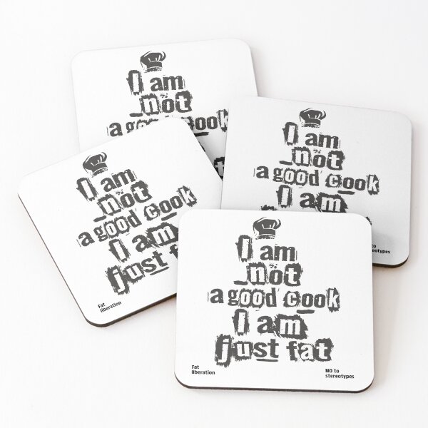 Item preview, Not a Good Cook, Just Fat – Grunge Fat Liberation Design designed and sold by Laurent-Art.