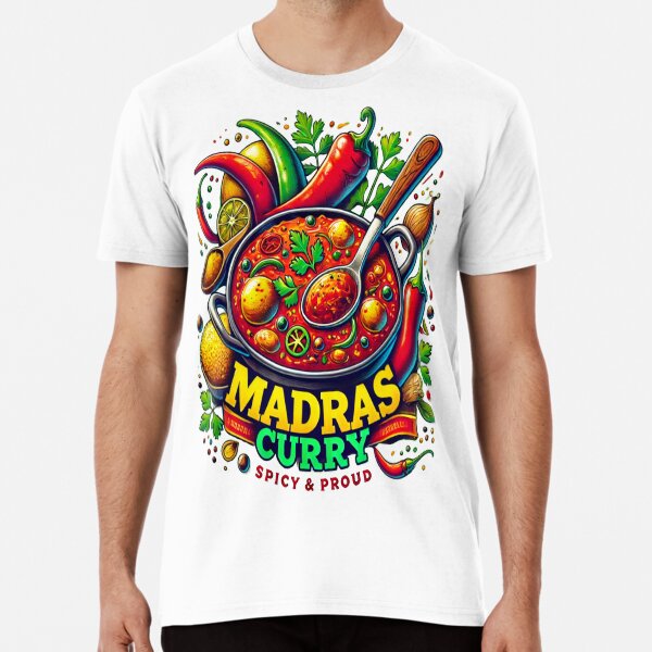 Aperçu de l'œuvre Curry de Madras : épicé et fier - CHENNAI créée et vendue par Globalcitytees.