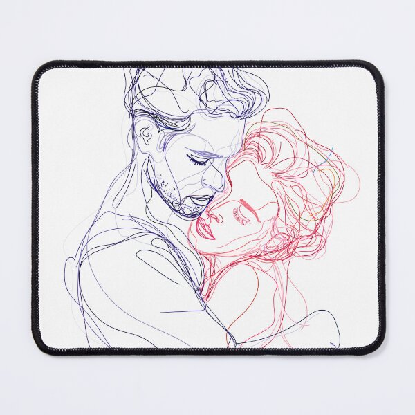 Item preview, Couple Hugging - Valentine's Day - One Line Art - Minimal Line Art designed and sold by One-Line-Artist.