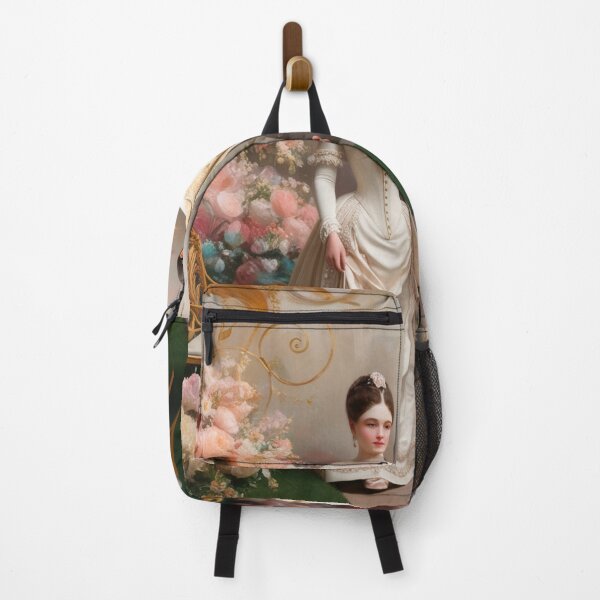 Item preview, Royal couple portrait vintage European monarch walking through a garden of flowers designed and sold by Vintage Designs +.