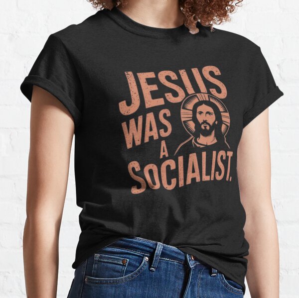Vista previa del artículo con la obra «JESÚS ERA SOCIALISTA», diseñado y vendido por Obinne.