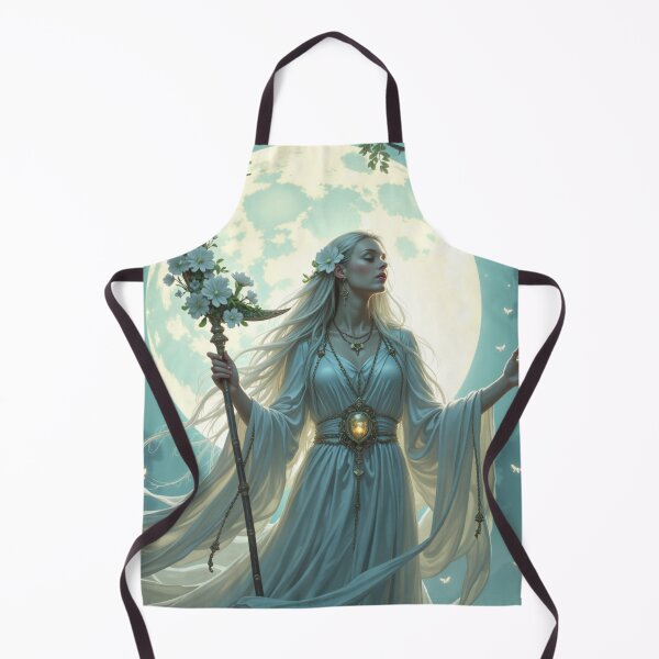 Item preview, A serene figure draped in flowing silver silks designed and sold by Giuseppe Cammino.