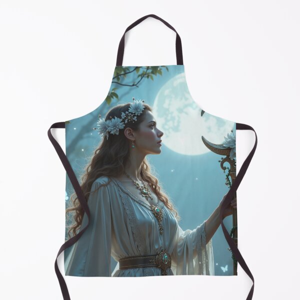 Item preview, A serene figure draped in flowing silver silks designed and sold by Giuseppe Cammino.