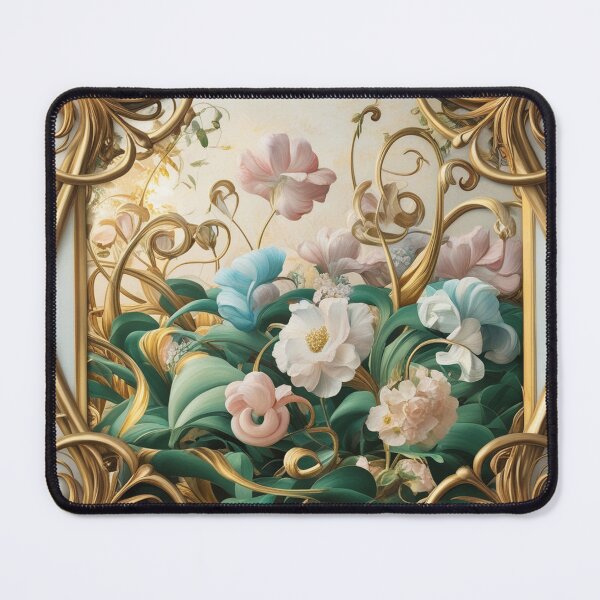 Item preview, Beautiful golden framed floral painting designed and sold by Vintage Designs +.