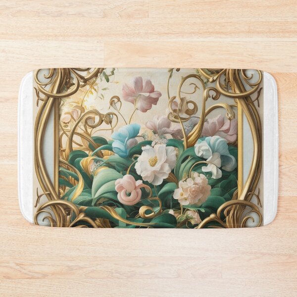 Item preview, Beautiful golden framed floral painting designed and sold by Vintage Designs +.