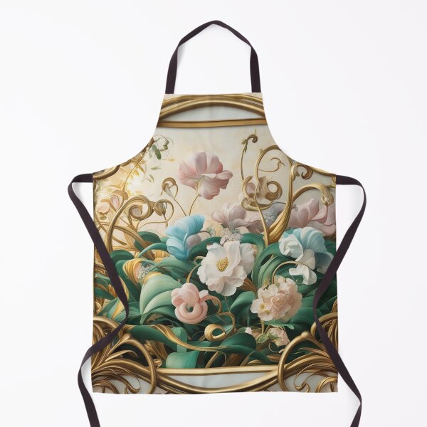 Item preview, Beautiful golden framed floral painting designed and sold by Vintage Designs +.