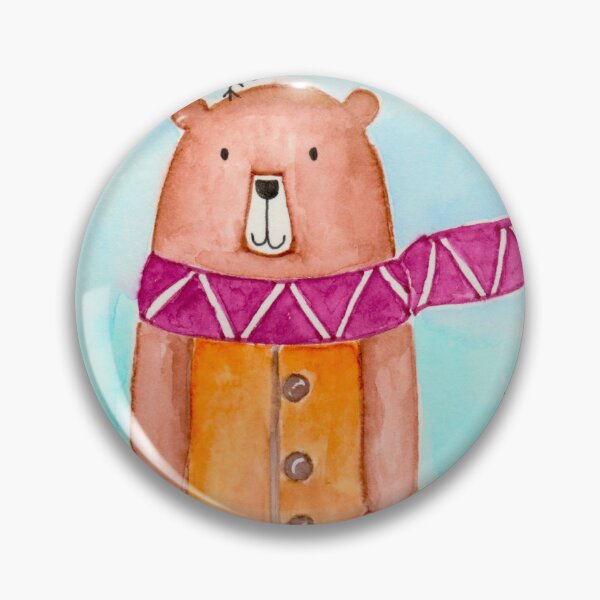 Item preview, Cute bear postcard illustration for children and adults  designed and sold by hobbyakvarell.
