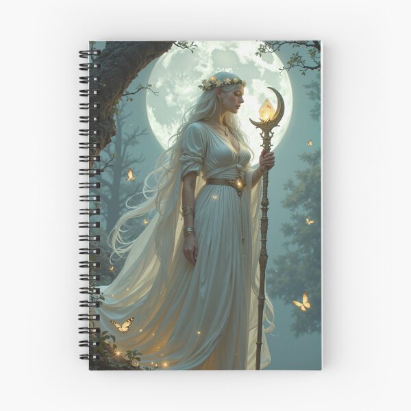 Item preview, A serene figure draped in flowing silver silks designed and sold by Giuseppe Cammino.