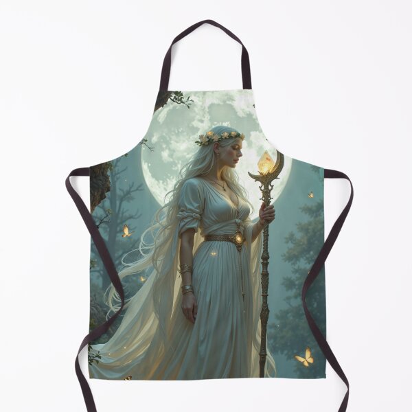 Item preview, A serene figure draped in flowing silver silks designed and sold by Giuseppe Cammino.