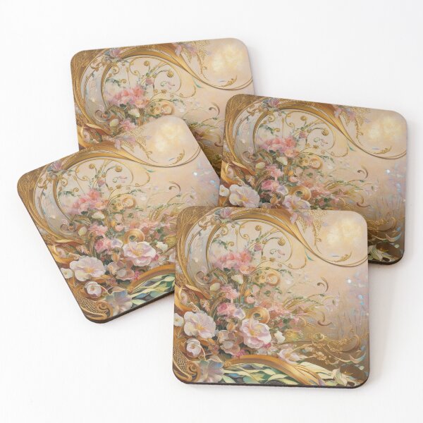 Item preview,  Beautiful golden framed floral painting designed and sold by Vintage Designs +.