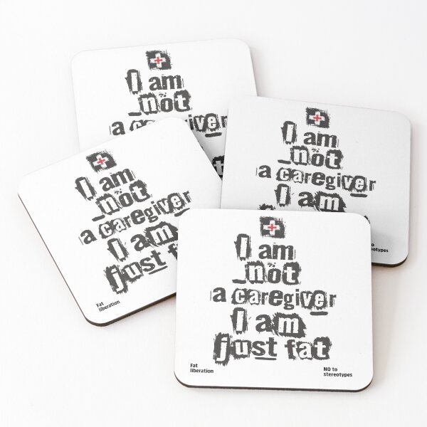 Item preview, Not a Caregiver, Just Fat – Grunge Fat Liberation Design designed and sold by Laurent-Art.