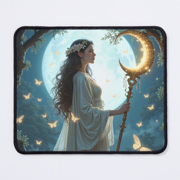 Item preview, A serene figure draped in flowing silver silks designed and sold by Giuseppe Cammino.