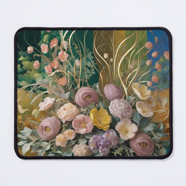 Item preview, Beautiful golden framed floral painting designed and sold by Vintage Designs +.