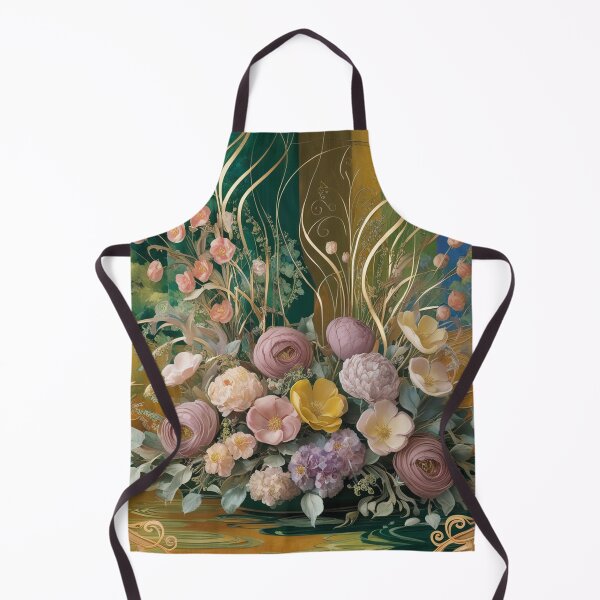 Item preview, Beautiful golden framed floral painting designed and sold by Vintage Designs +.