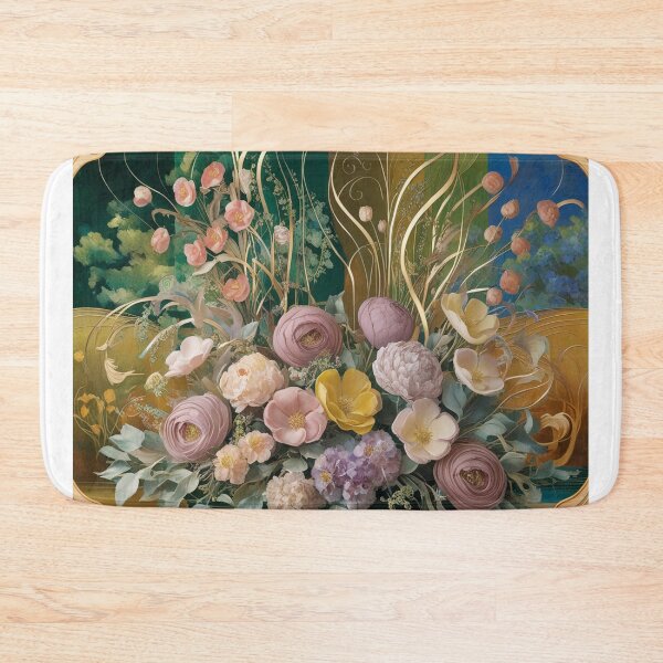 Item preview, Beautiful golden framed floral painting designed and sold by Vintage Designs +.