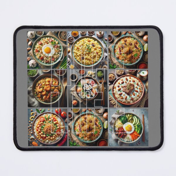 Item preview, 3x3 Grid Design - Rice is Life designed and sold by nature. electrified..