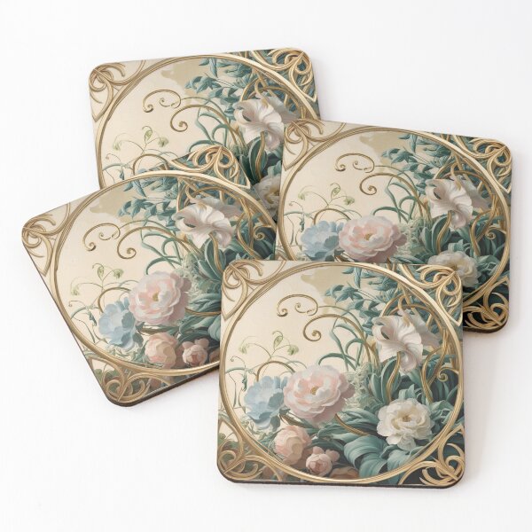 Item preview,  Beautiful golden framed floral painting designed and sold by Vintage Designs +.