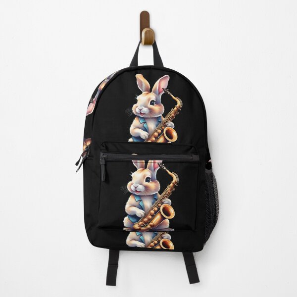 Item preview, Rabbit plays the saxophone, Musician , Saxophone Teacher, Music Lover, Saxophone Player,Saxophone Student designed and sold by KolorellaS.