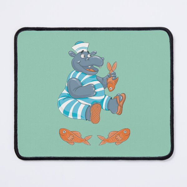 Item preview, Adorable Sailor Hippo with Goldfish  designed and sold by Catsspirit.