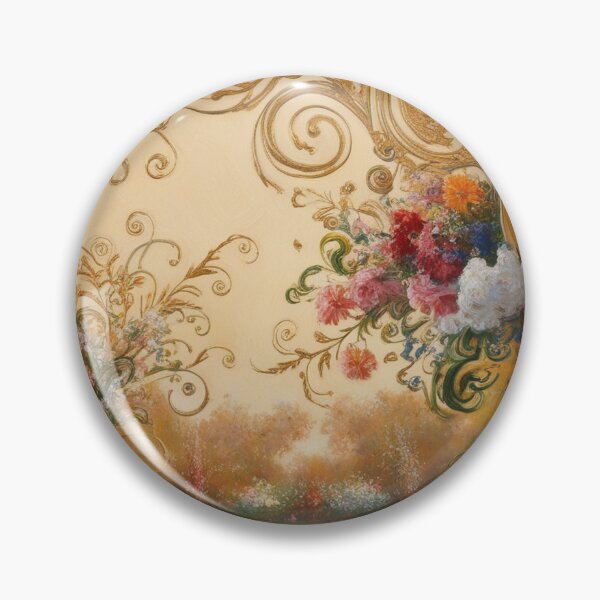 Item preview,  Beautiful golden framed floral painting designed and sold by Vintage Designs +.
