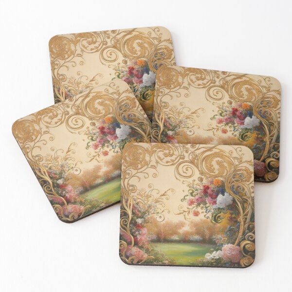 Item preview,  Beautiful golden framed floral painting designed and sold by Vintage Designs +.