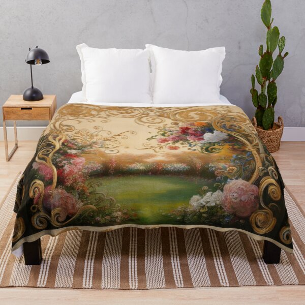 Item preview,  Beautiful golden framed floral painting designed and sold by Vintage Designs +.