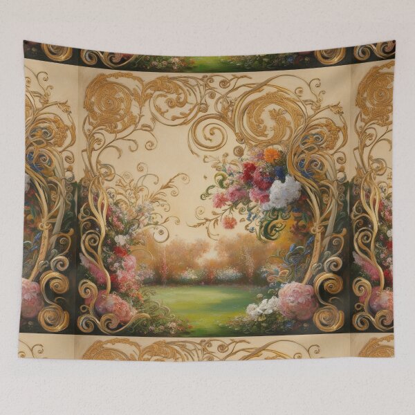 Item preview,  Beautiful golden framed floral painting designed and sold by Vintage Designs +.