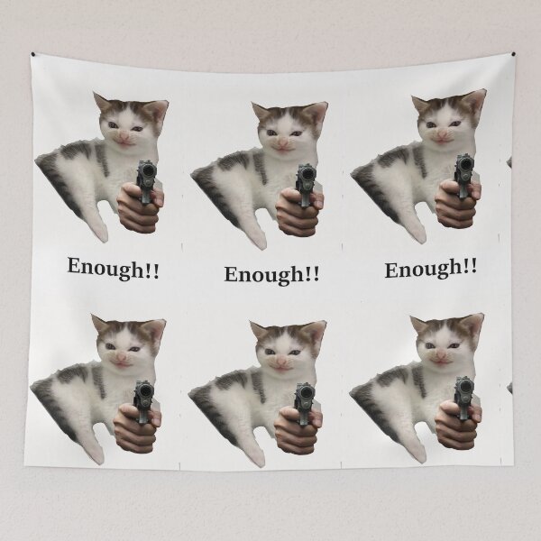 Item preview, Kitten with Gun designed and sold by MysticRacoon6.