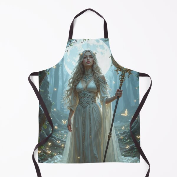 Item preview, A serene figure draped in flowing silver silks designed and sold by Giuseppe Cammino.